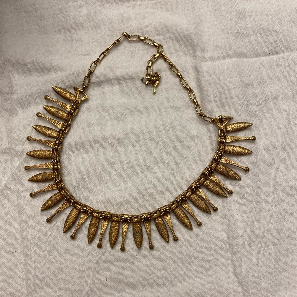 Vintage Sarah Coventry Signed Egyptian Goddess Necklace - Picture 8 of 10